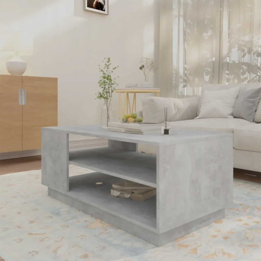 Coffee table, grey concrete, 102x55x43 cm Kind Other