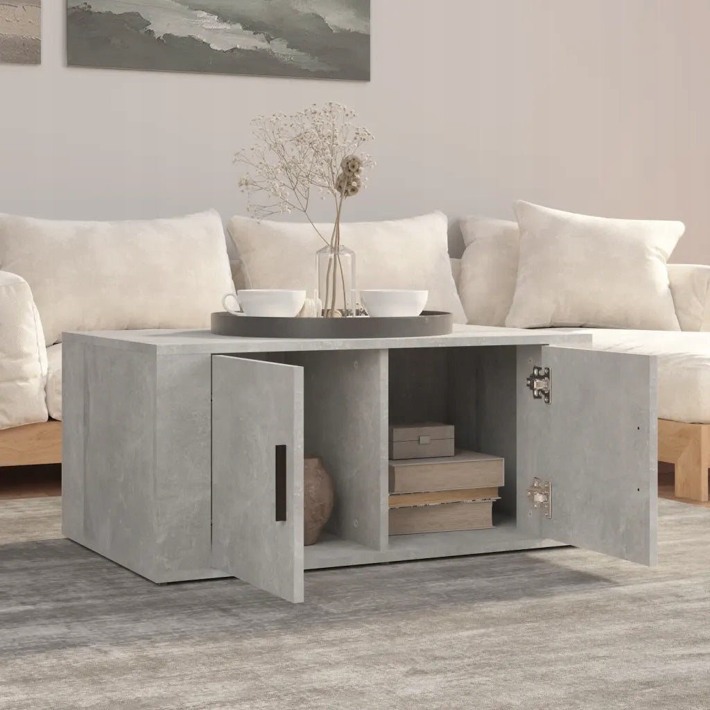 Coffee table, grey concrete, 80x50x36 cm Kind Other