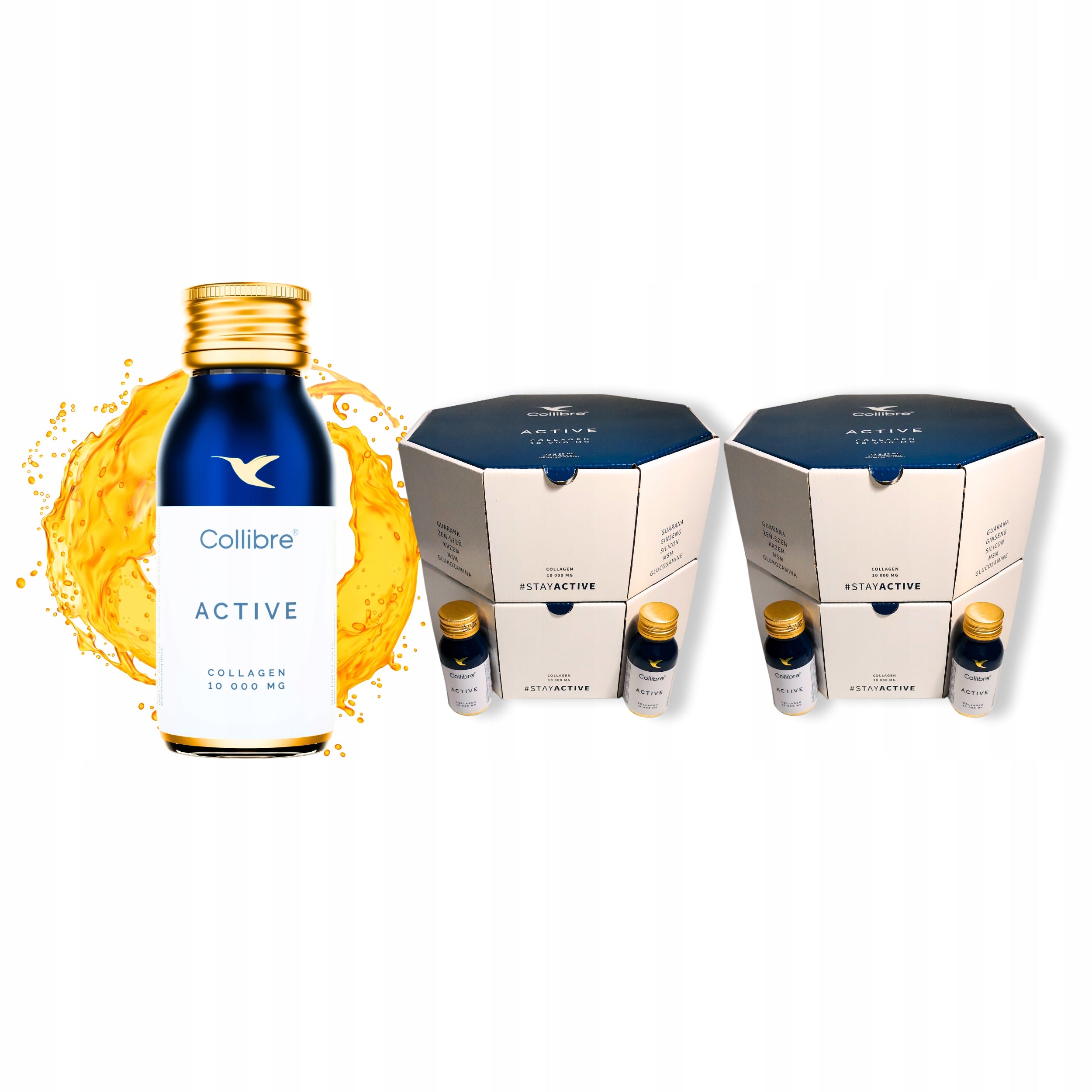 Collagen 10g liquid joint supplement and muscles Collibre Active 30pcs of 60ml