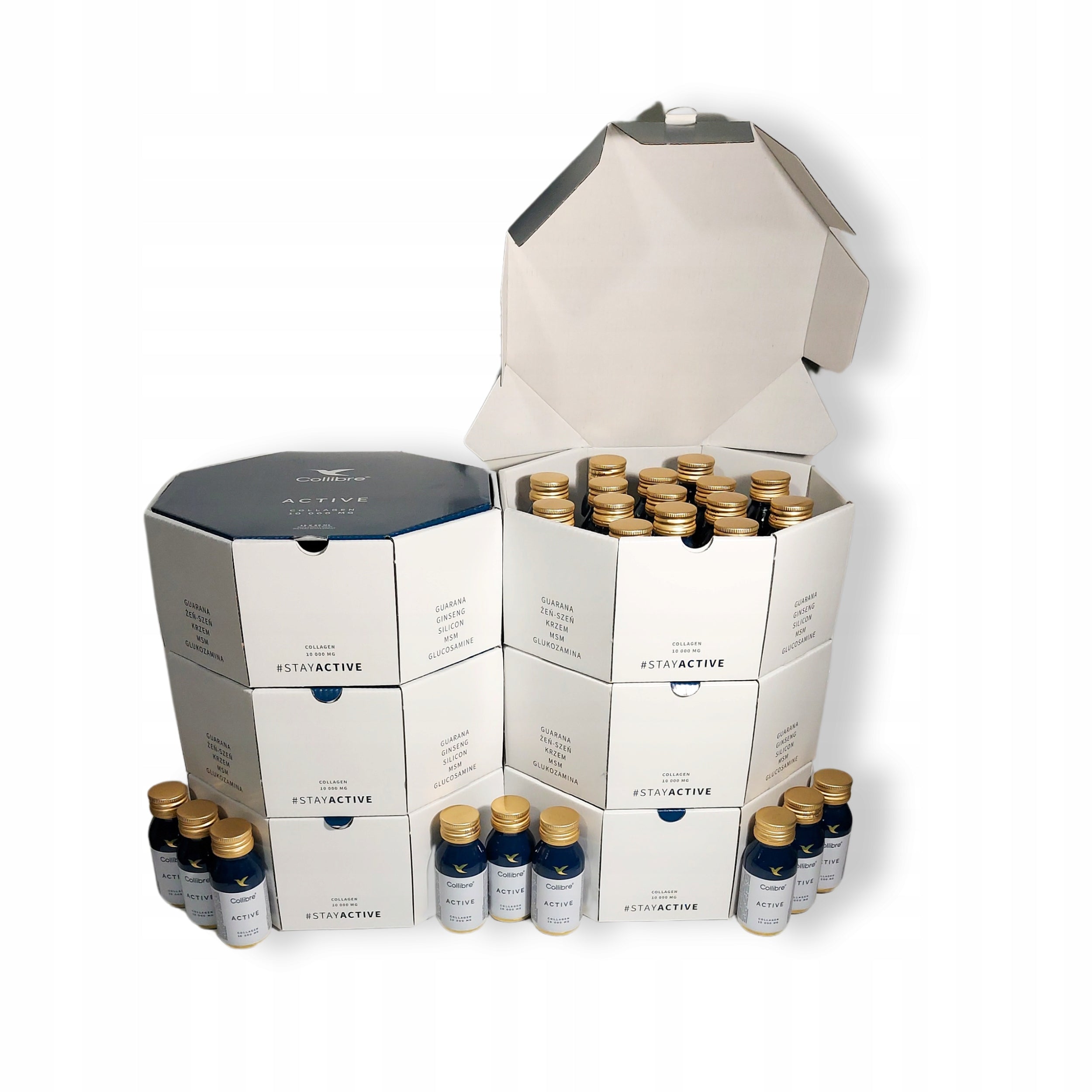 Collagen 10g liquid joint supplement and muscles Collibre Active 90pcs of 60ml EAN (GTIN) 5903858990354
