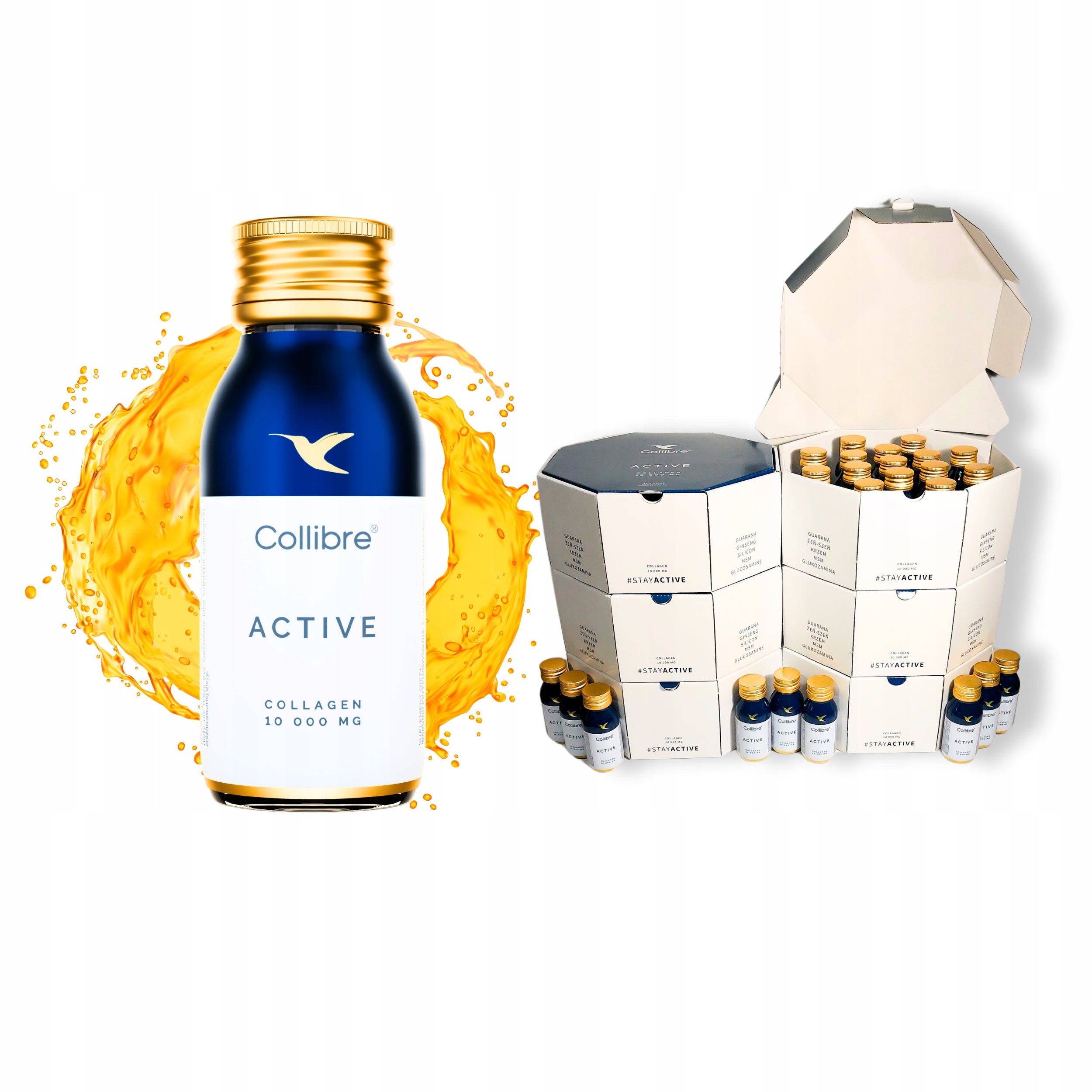 Collagen 10g liquid joint supplement and muscles Collibre Active 90pcs of 60ml