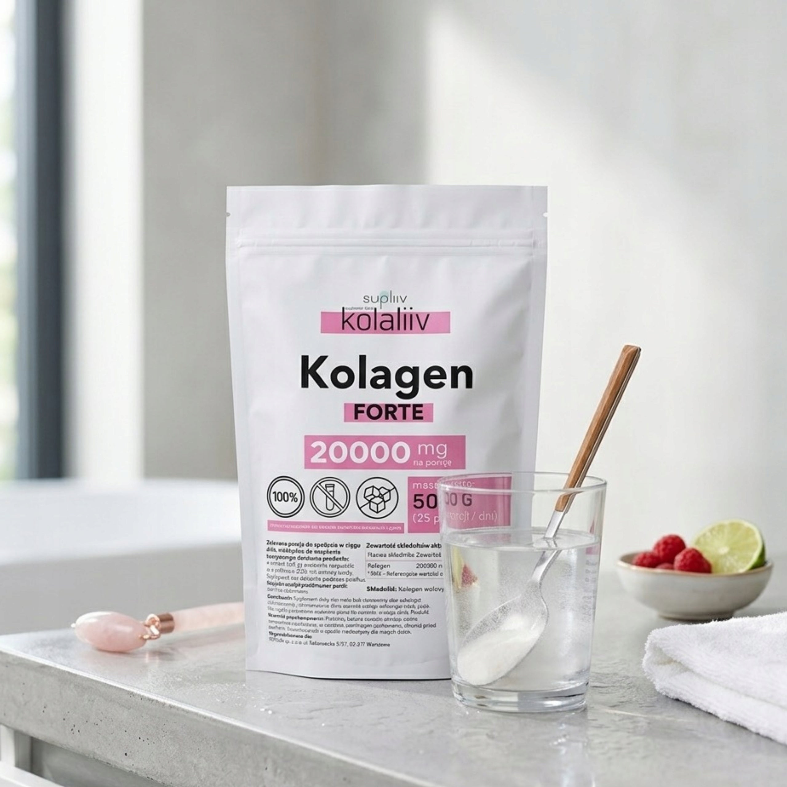Collagen FORTE 20000 mg POWDER 500g PREMIUM 100% PURE NATURAL QUALITY Form powder