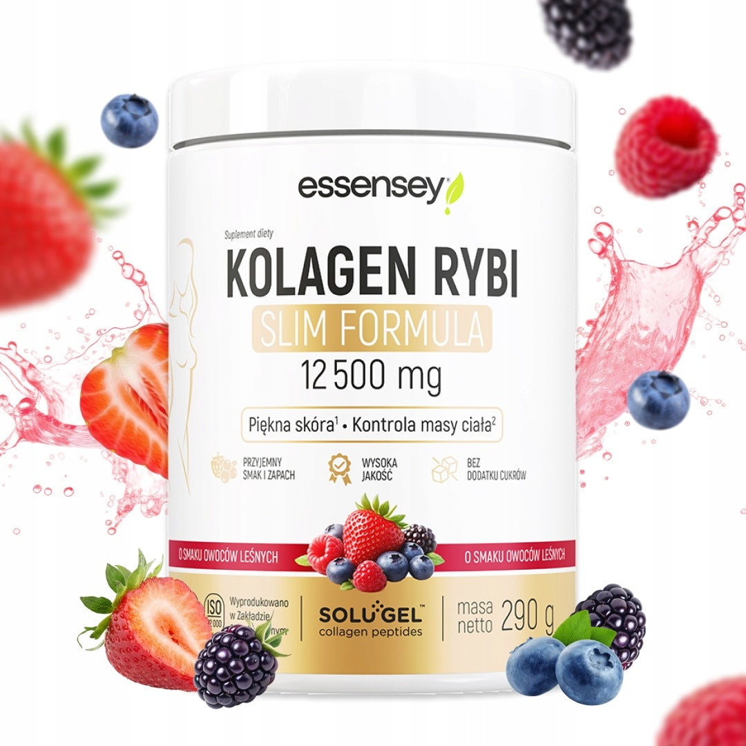 Collagen Fish 12500 mg SLIM For Beautiful Skin and Slim Silhouette - Forest Fruits Manufacturer code K. morski, spalacz tłuszczu, odchudzanie