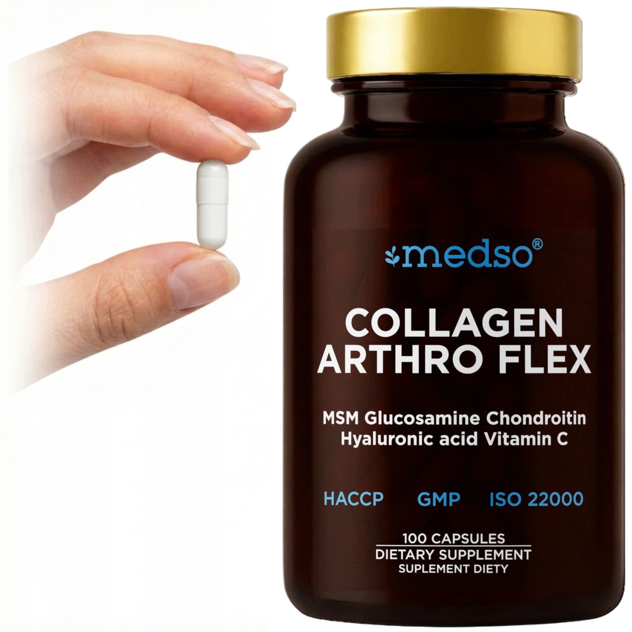 Collagen Fish Arthro MSM Glucosamine Chondroitin Joints Bones 100caps.