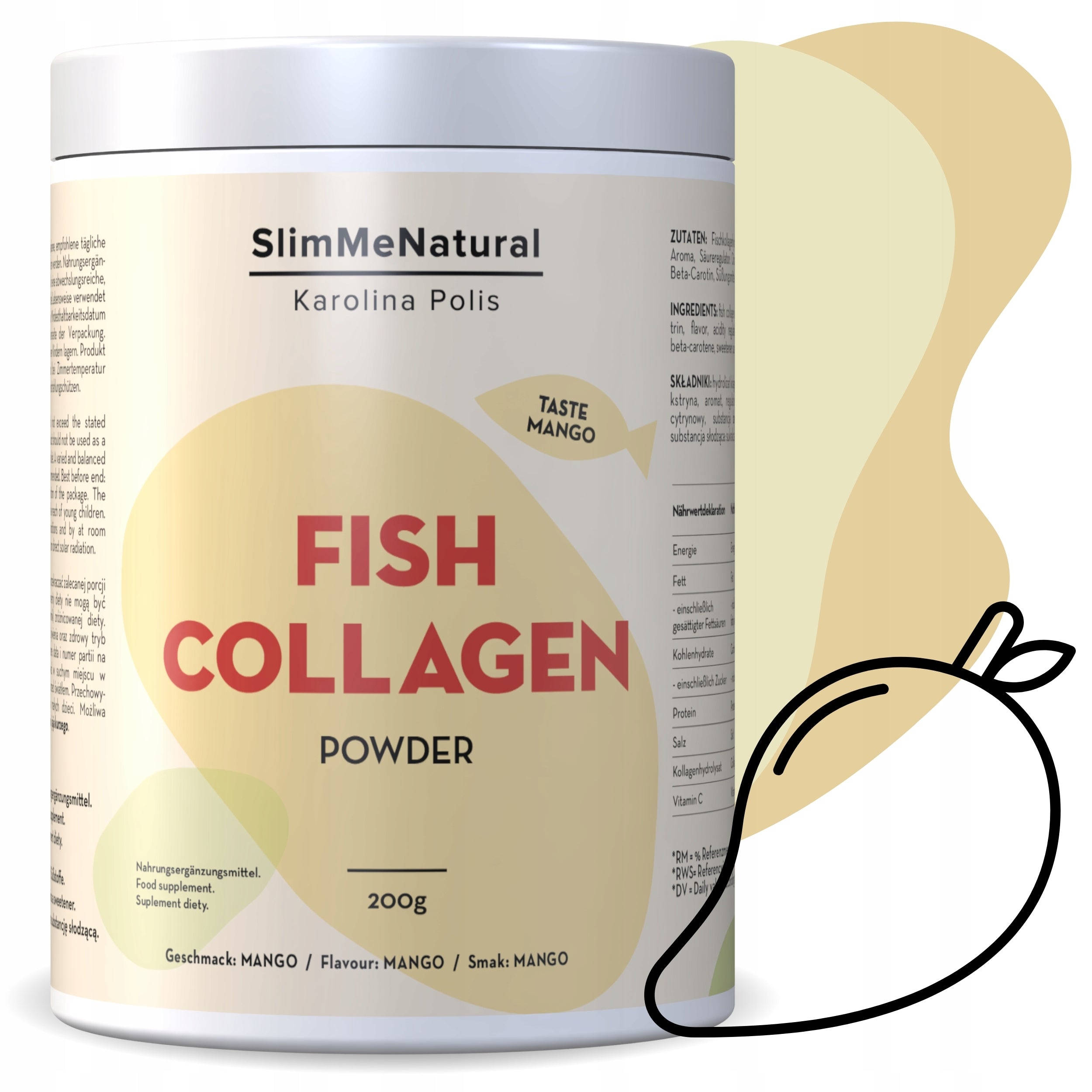 Collagen Fish Drinking Hair Nails Cera Joints Vitamin C Premium 200g