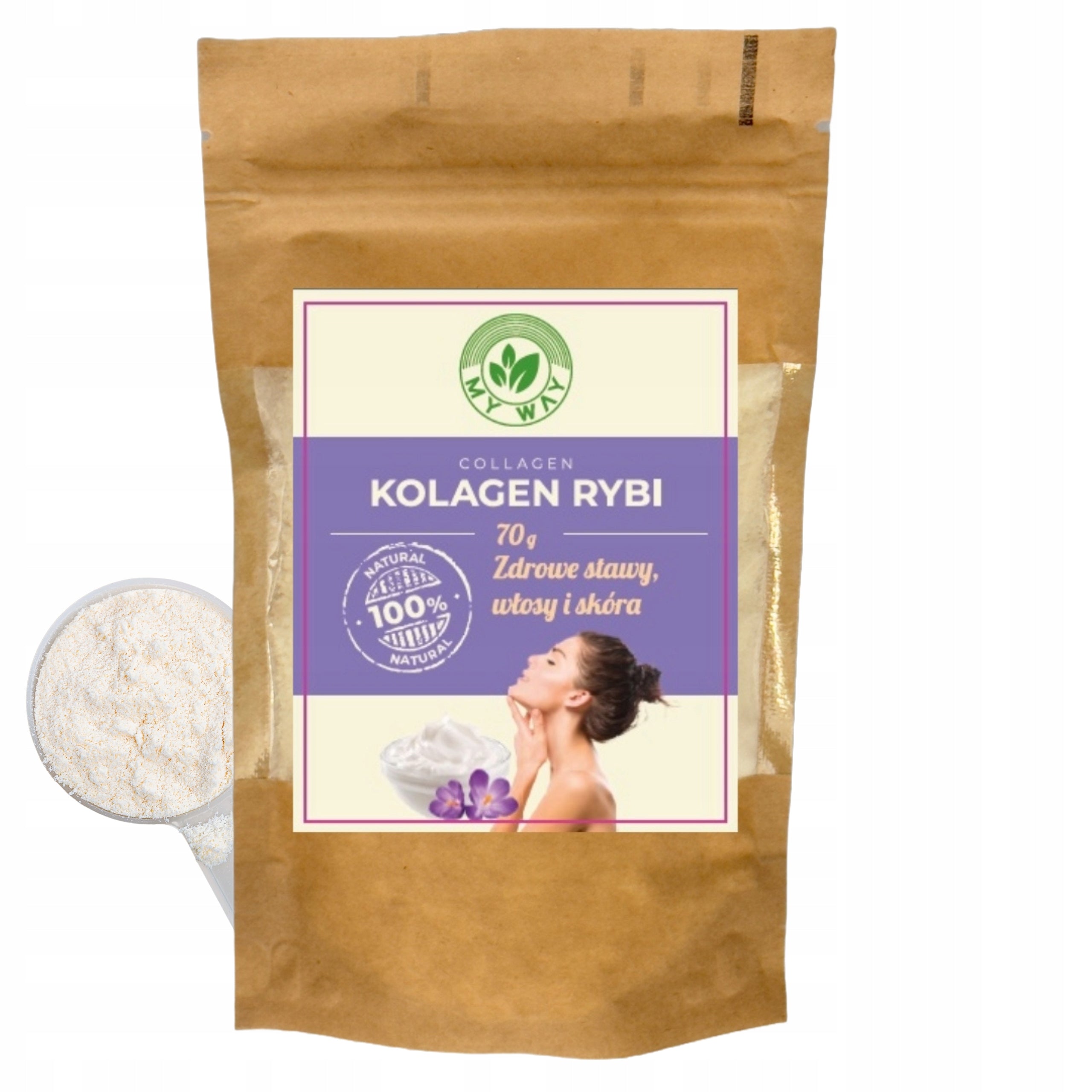 Collagen Fish Powder - for hair joints soluble skin 70g MY WAY Form powder