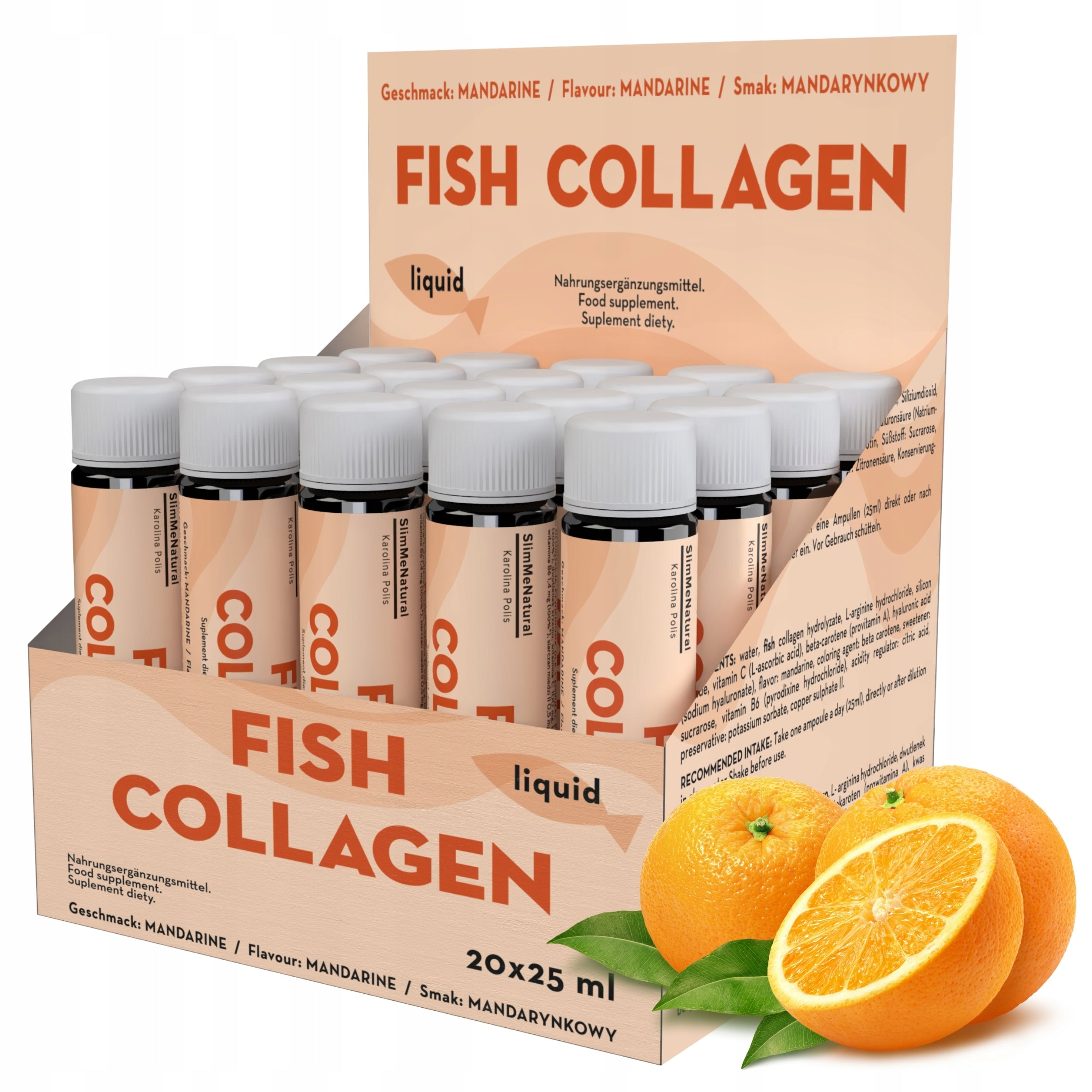 Collagen Fish Shot Hair Nails Cera Minerals Hyaluronic Acid 20 x 25ml