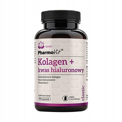 Collagen Hyaluronic Acid Pharmovit, capsules, 90 pcs.