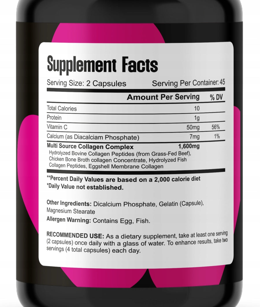Collagen Multi Complex Bel Tono 1600mg, 90 capsules Manufacturer code Bel Tono