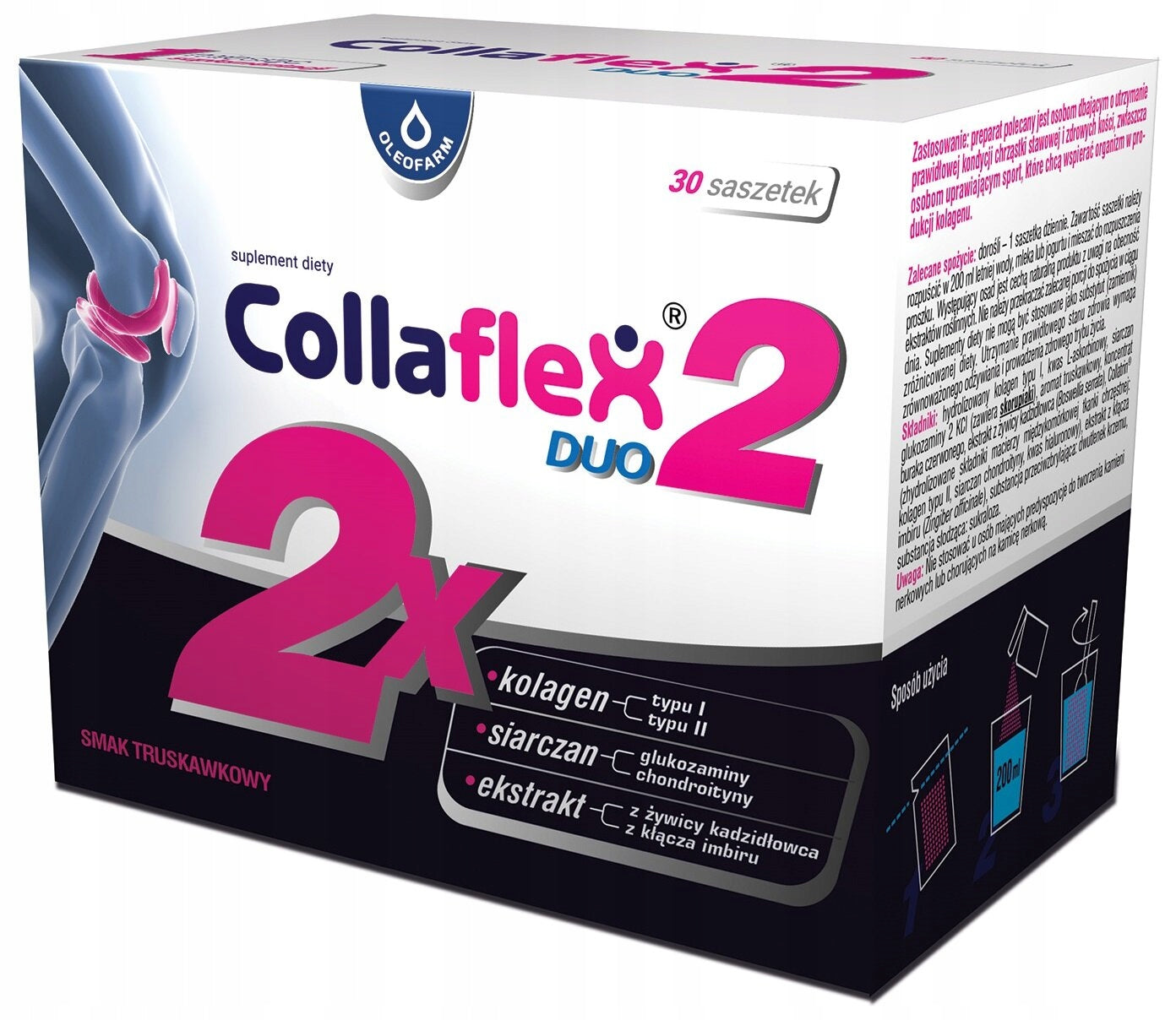 Collagen OLEOFARM Collaflex Duo (30 sachets) Brand Oleofarm