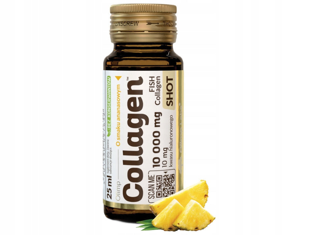 Collagen OLIMP Collagen Shot Pineapple (25 ml) x 9 Form liquid