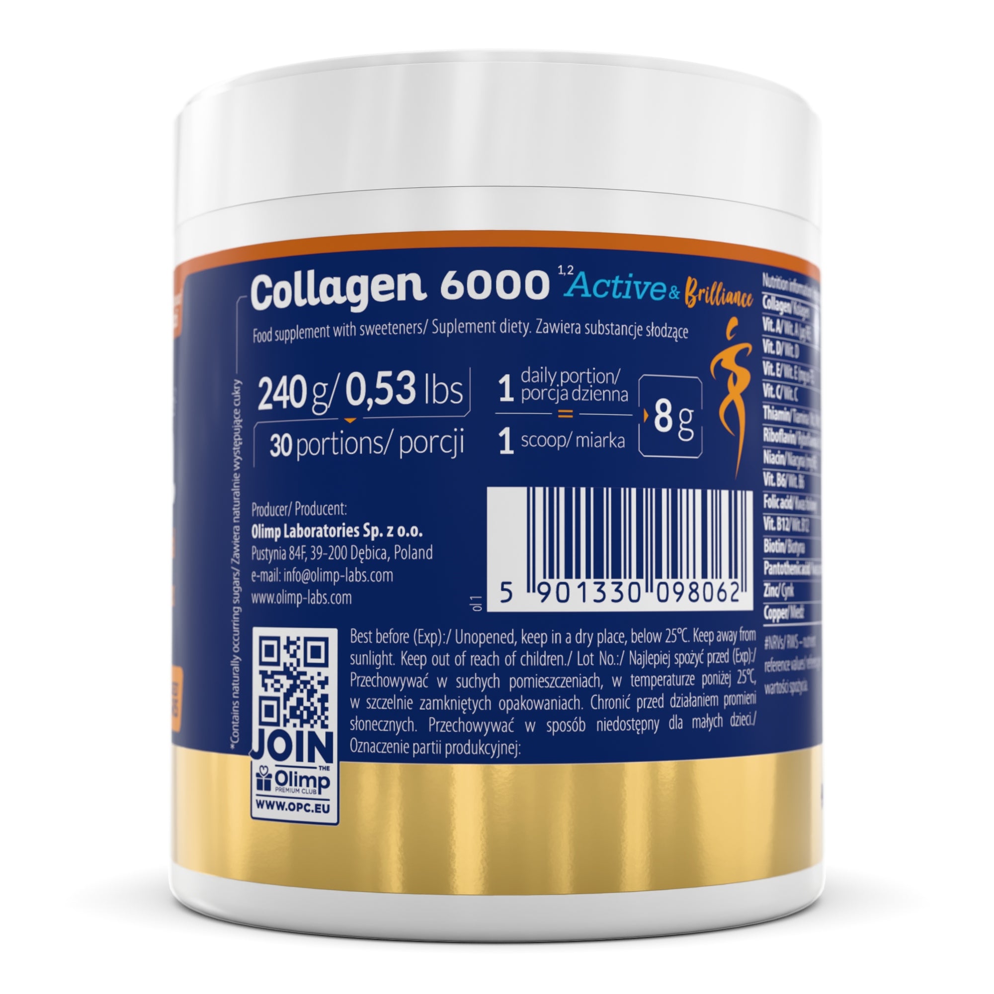 Collagen Olimp Labs 6000 mg aloe-liche powder 240g
