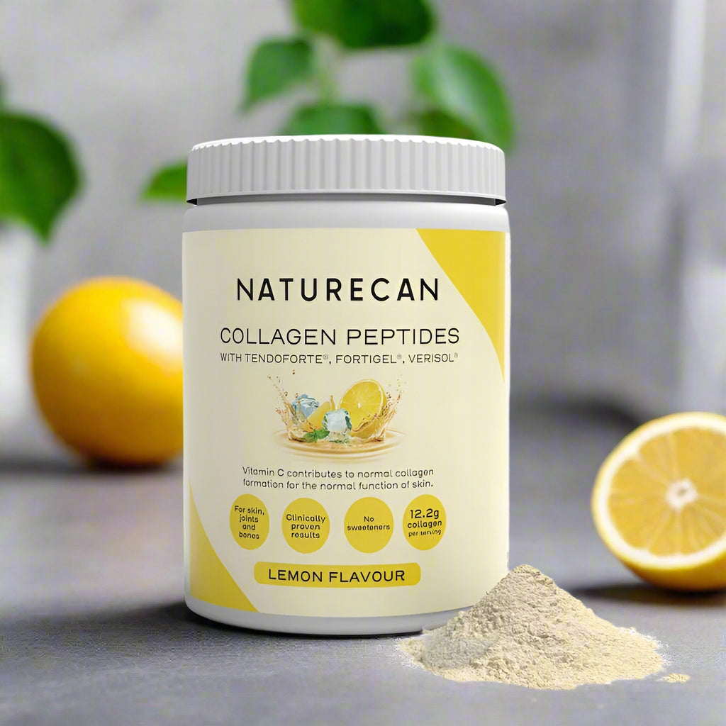 Collagen Peptides Lemon 600g 12,2g per serving tested CoA Type I III Brand NatureCan