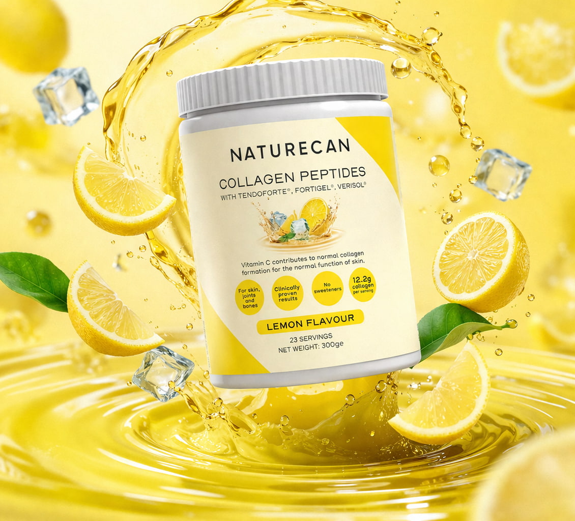 Collagen Peptides Lemon 600g 12,2g per serving tested CoA Type I III Packaging status original