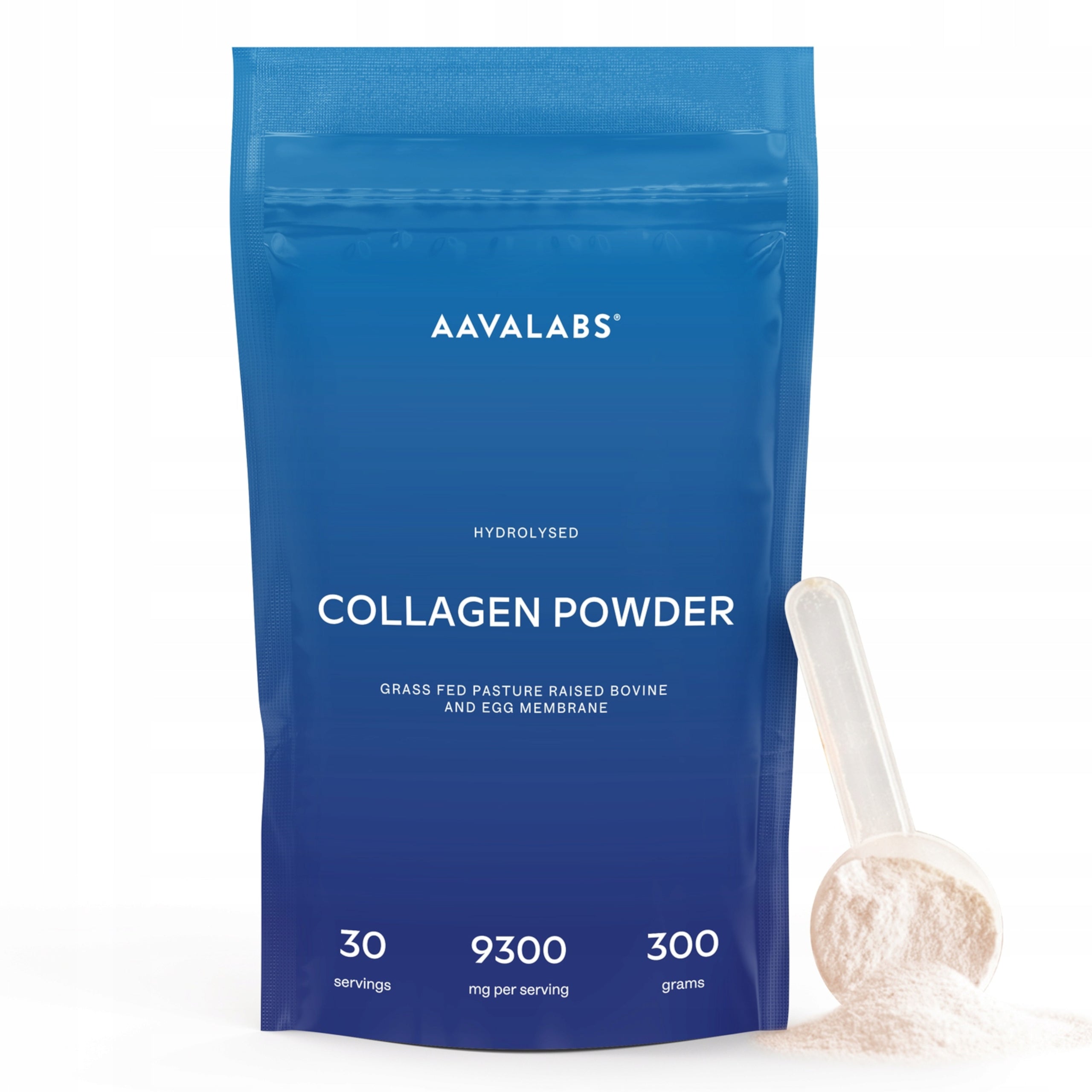 Collagen Powder 300 g Strong Hydrolyzate Membrane Egg Grass-Fed Aavalabs
