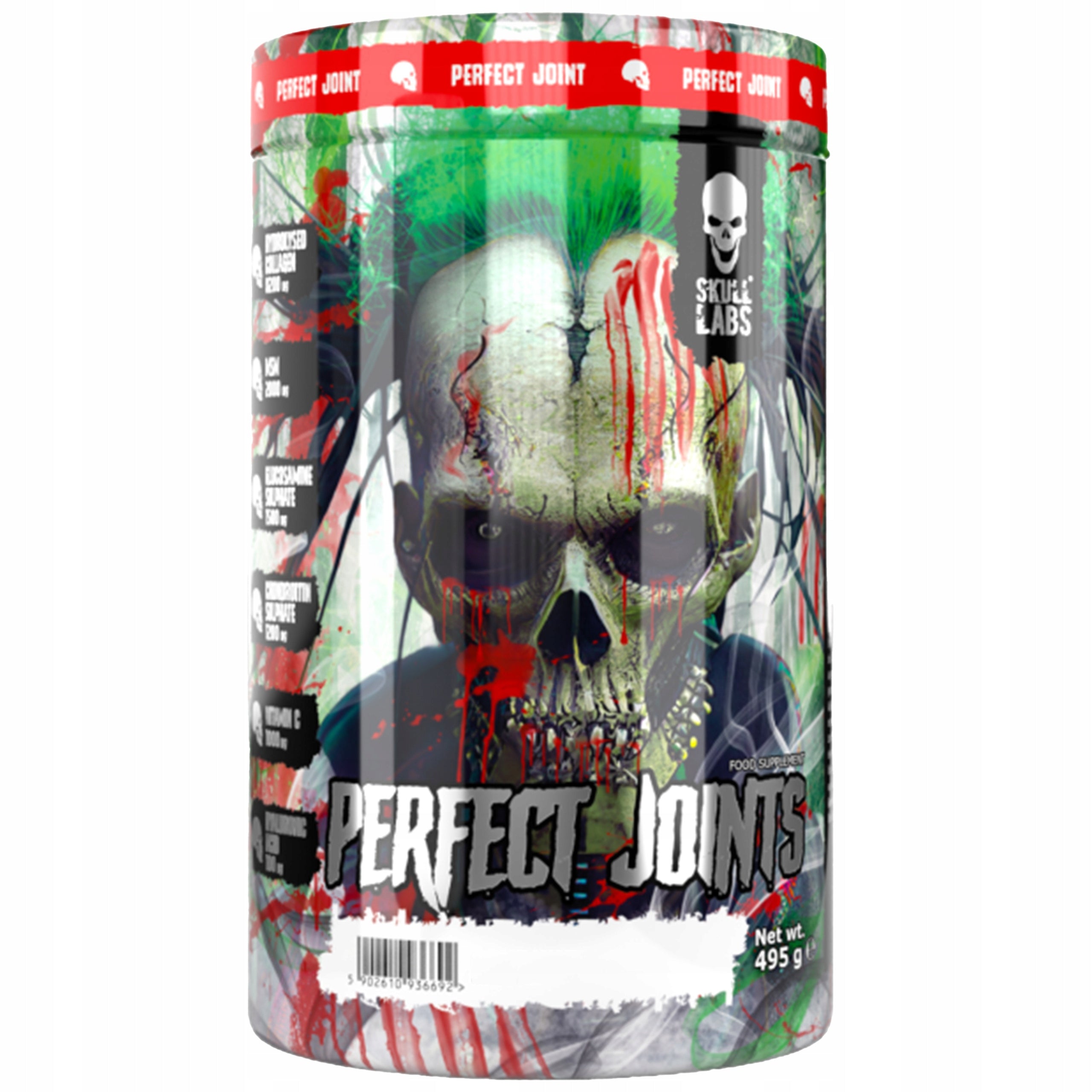 Collagen SKULL LABS Perfect Joints 495g MSM Glucosamine For Joints Wit C