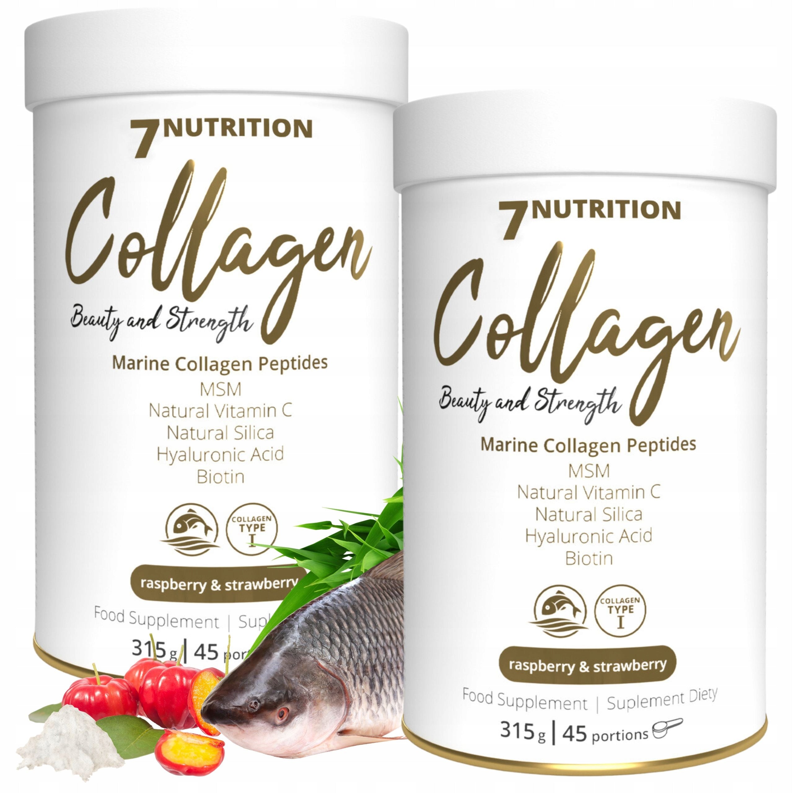 Collagen for drinking MSM Vitamin C Hyaluronic Acid Biotin Bamboo Extract x2