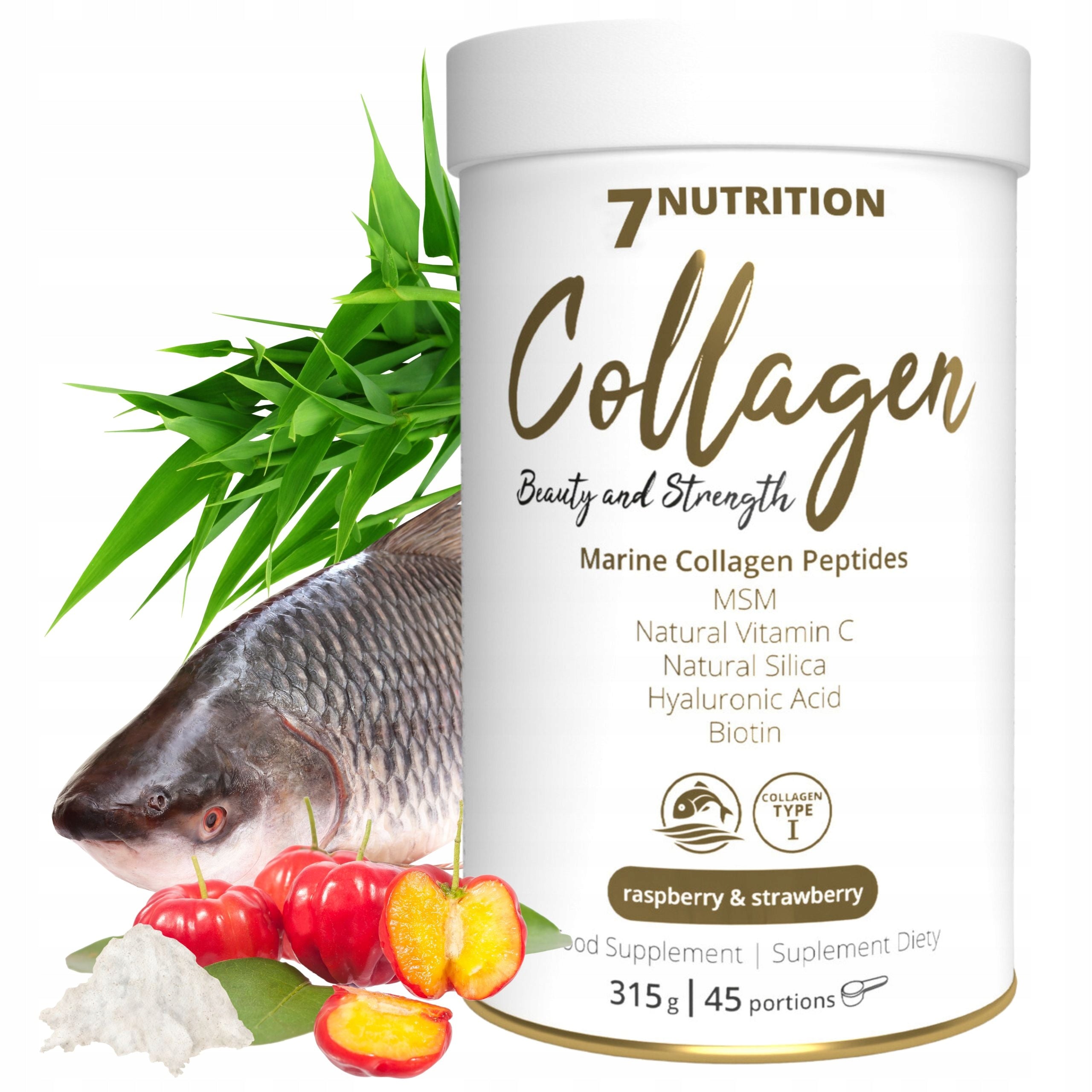 Collagen for drinking MSM Vitamin C Hyaluronic Acid Biotin Bamboo Extract