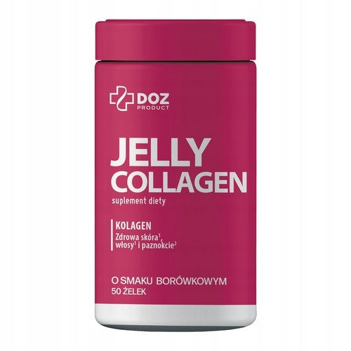 Collagen gummies, blueberry flavour, DOZ Product Jelly Collagen, 50 pcs.