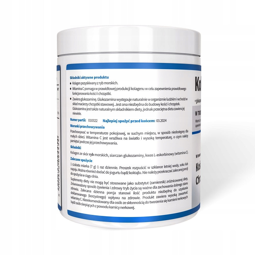 Collagen powder + vitamin C + glucosamine noble health for healthy joints Brand Noble Health