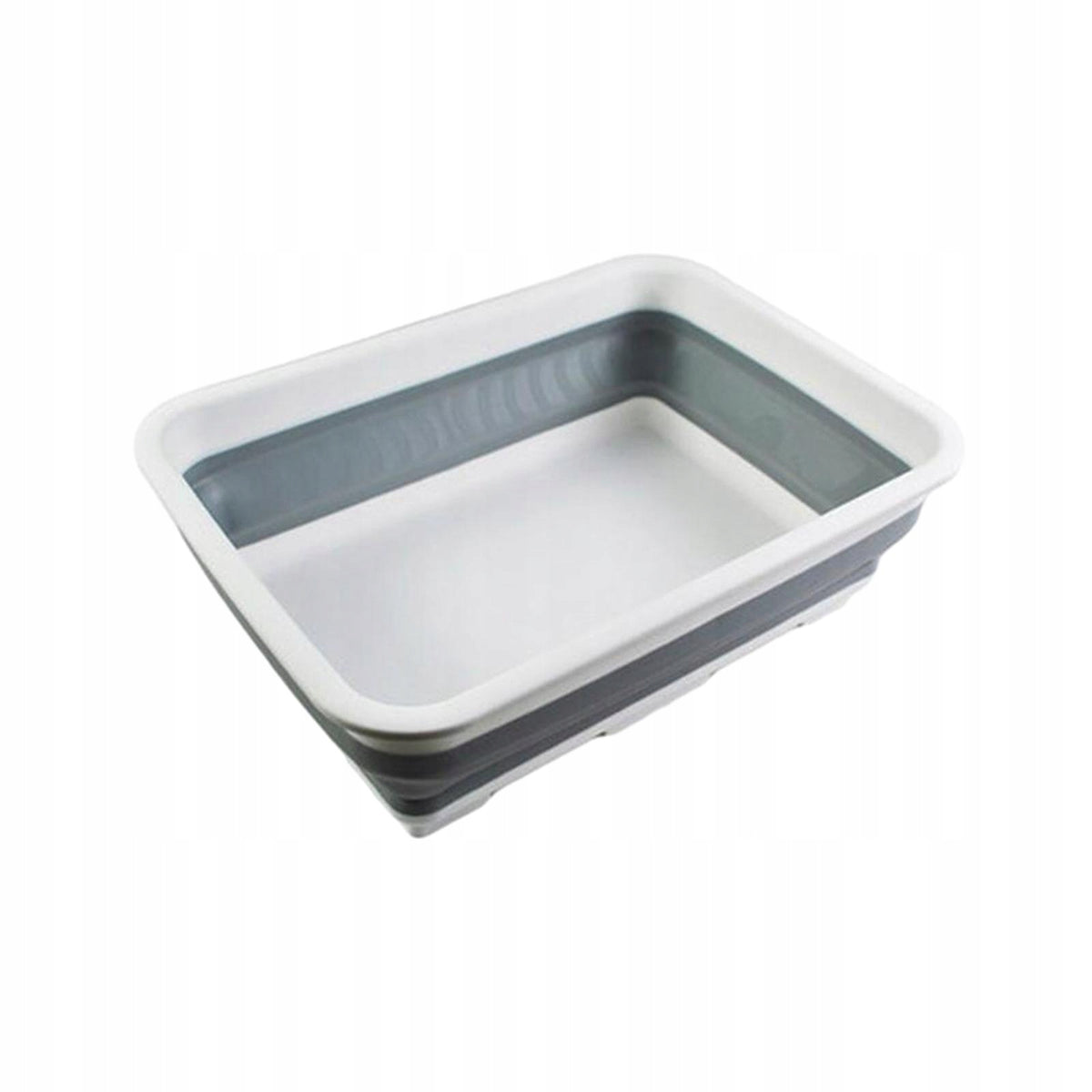 Collapsible Kitty Litter Box Easy Clean Waterproof Cat Bedpan Sturdy Gray