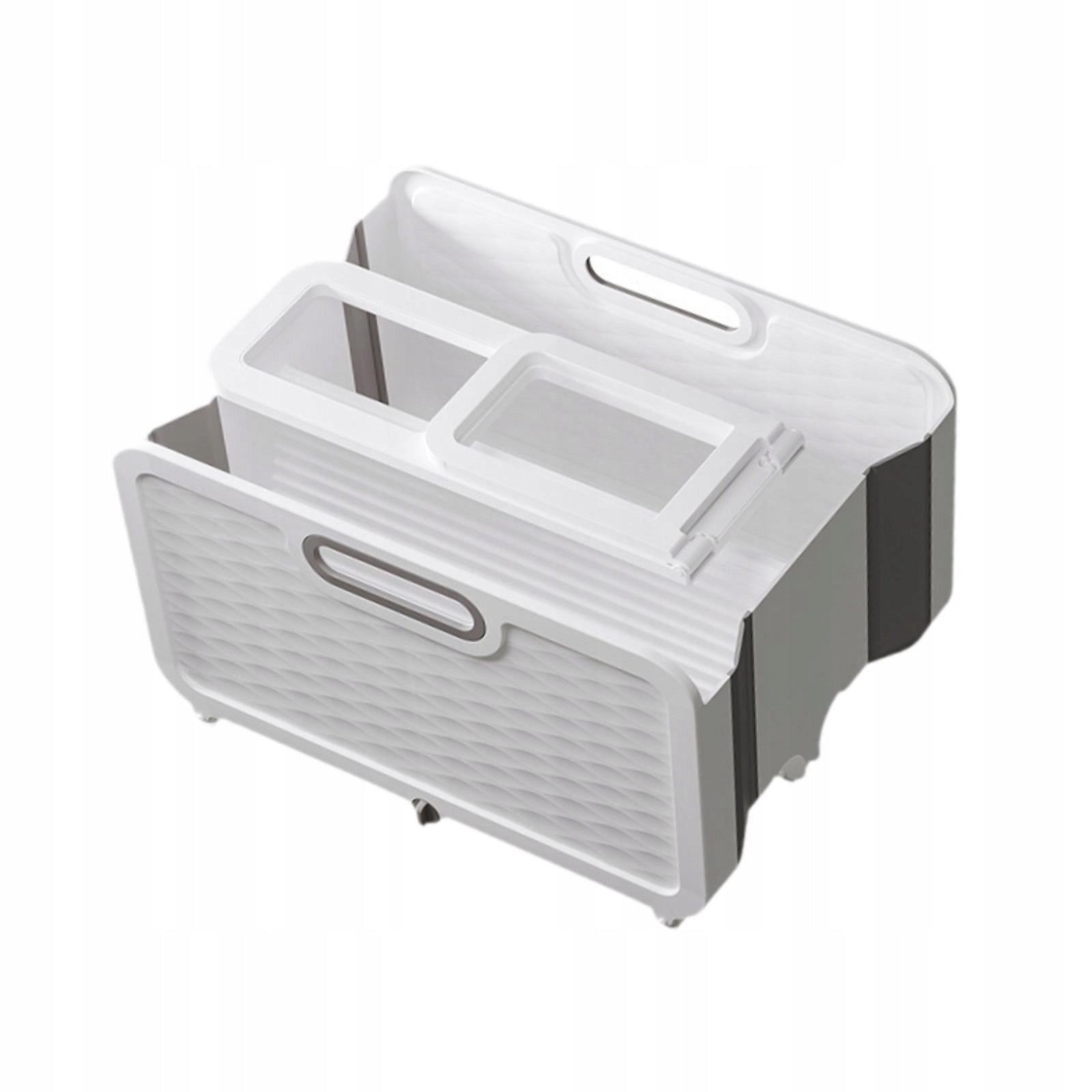 Collapsible Mop Bucket Basin Foldable Convenient Portable Double barrel