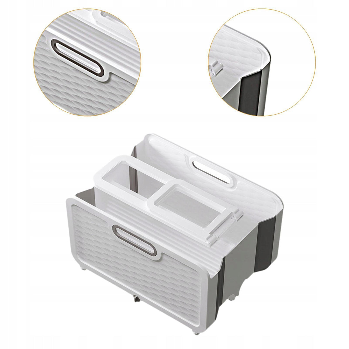 Collapsible Mop Bucket Basin Lightweight Collapsible Bucket Double barrel Brand no brand