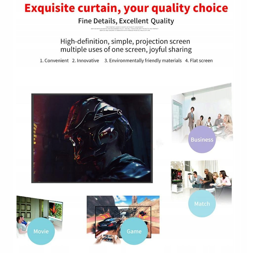 Collapsible Movie Cloth inch 60inch Model Soft Projection Screen
