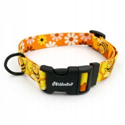 Collar Adjustable Busy Bees Psiakrew L 34-44 cm