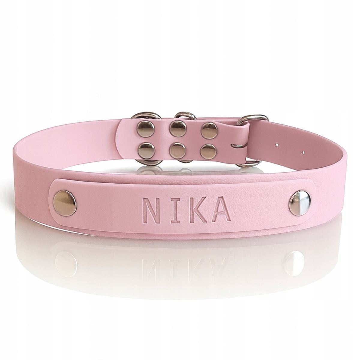 Collar For Small / Large Dog With Name Engraving Waterproof Pink XS