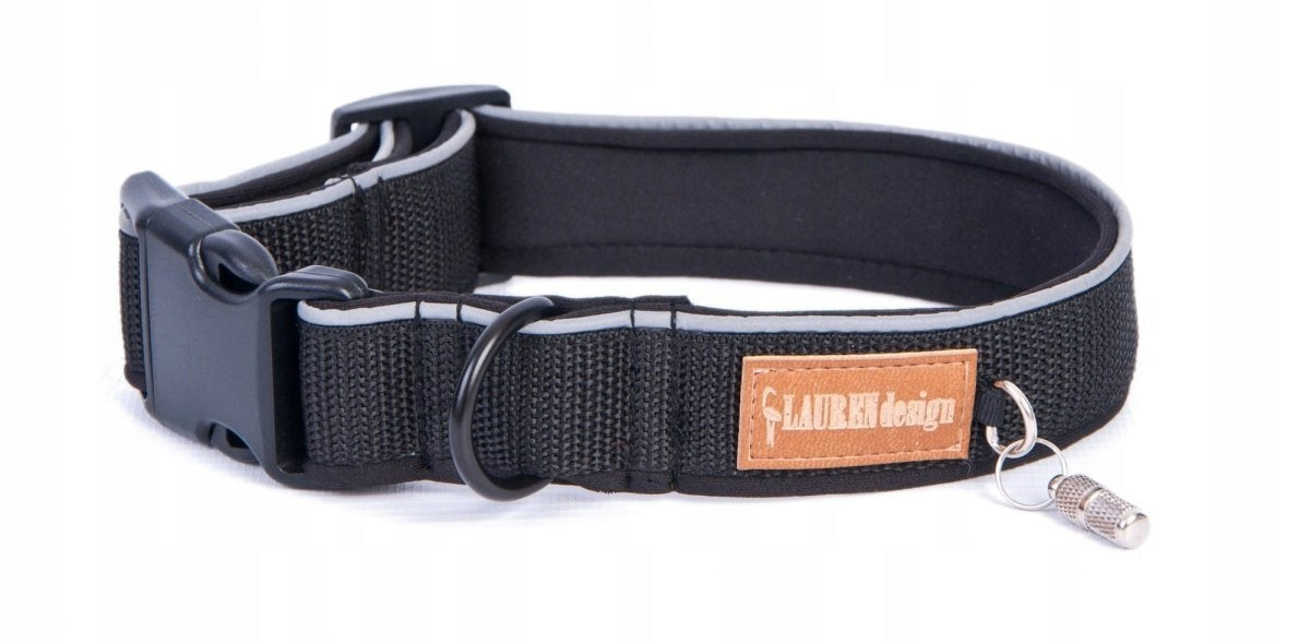 Collar With Buckle Size S Black + Black Neoprene