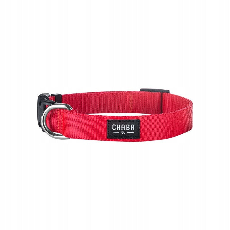 Collar adjustable classic #L red CHABA