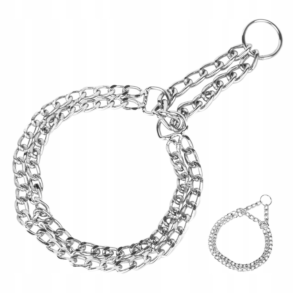Collar for medium dog chain SEMI-CLAMP 2,0cm x 36-42cm L