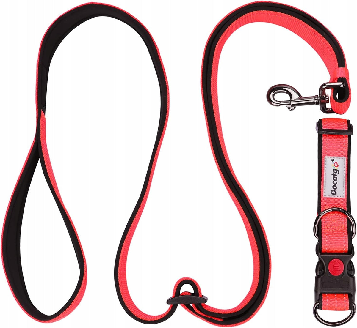 Collar + leash for dog, Docatgo, size L