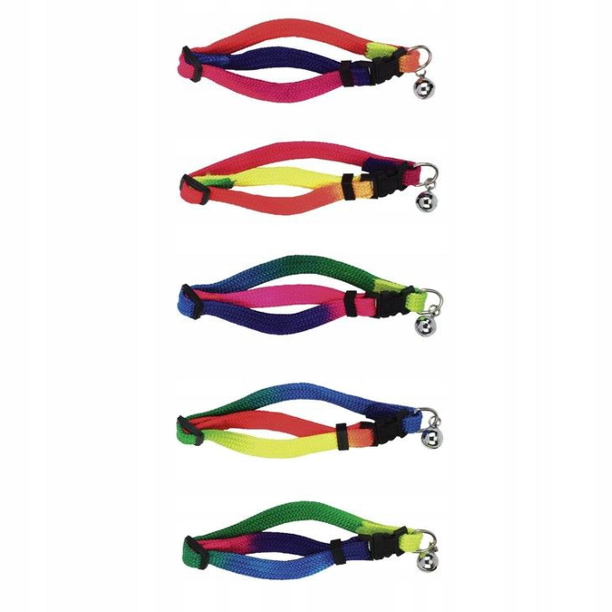 Collar with secure Rainbow cat clasp, 10 mm, Kerbl SALE