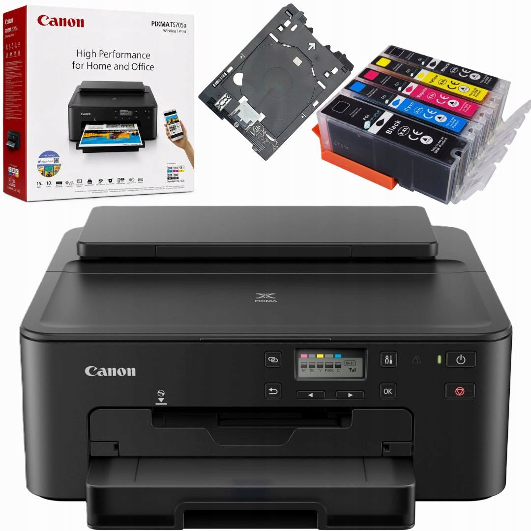 Color Inkjet Printer Canon PIXMA TS705a inks 580 wifi duplex