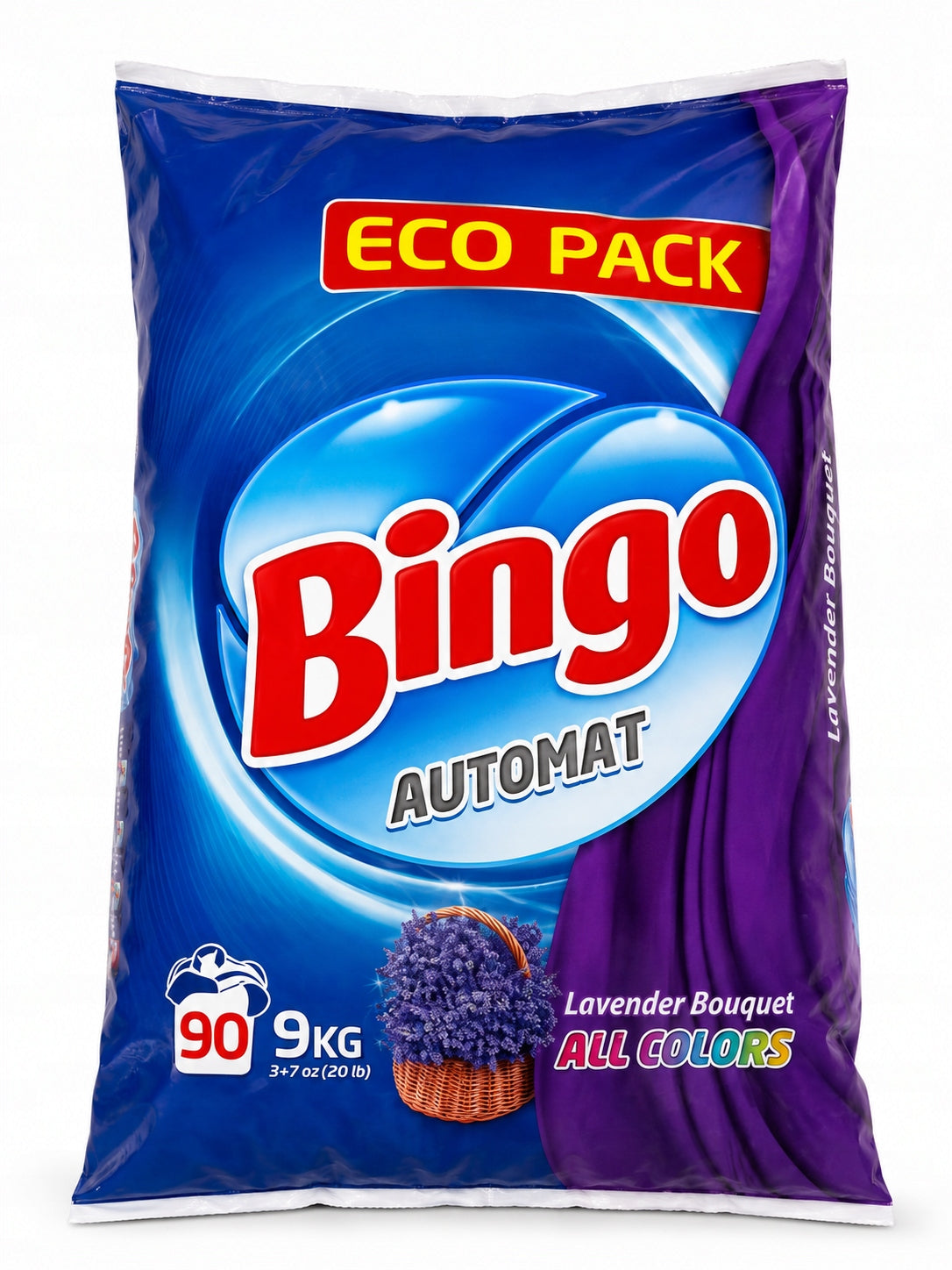 Color Washing Powder Bingo Vending Machine 9kg 90 Washes Lavender Bouquet