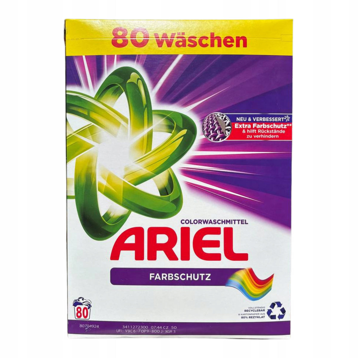 Color Washing Powder SCENTED EFFECTIVE Innovative Formula 2x5,2kg