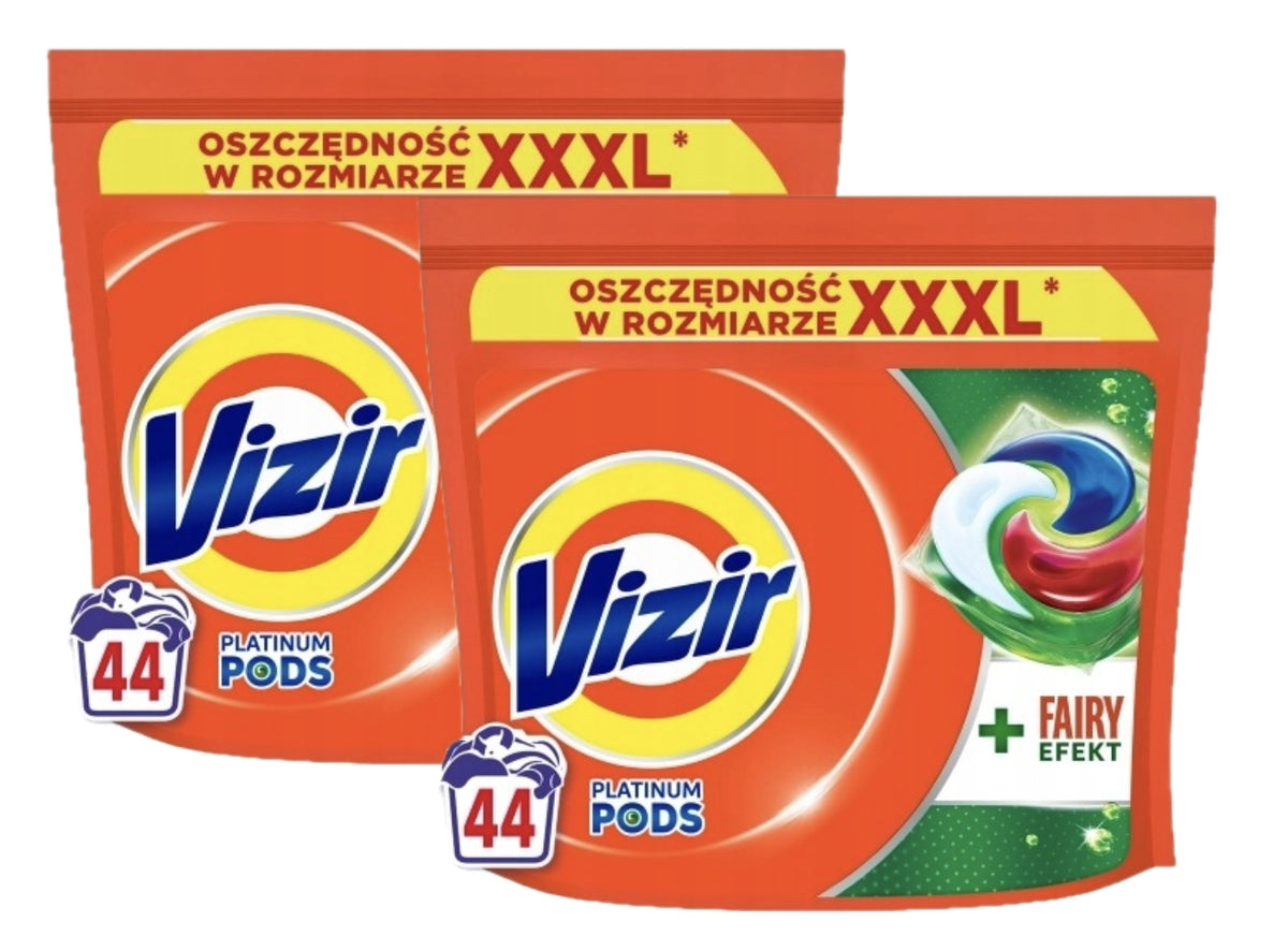 Color capsules Vizir Platinum PODS Fairy Effect 2x44 pcs.