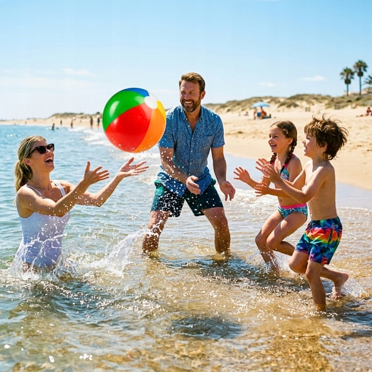 Colorful Beach Water InFLATABLE BALL For Pool For Garden 35 cm Packaging status original