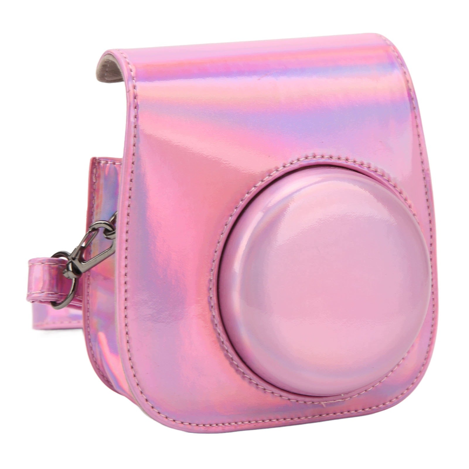 Colorful PU Leather Camera Bag with Detachable Adjustable LB Strap