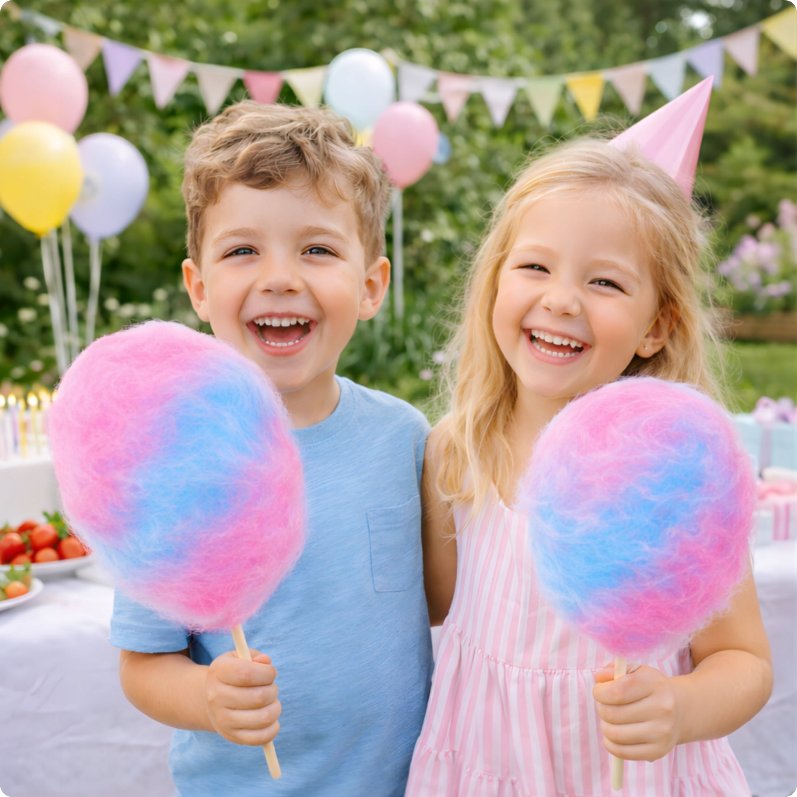Colorful Sugar For Cotton Candy Flavored Balloon Rubber Blue-Pink 1KG Brand Cuda na Patyku