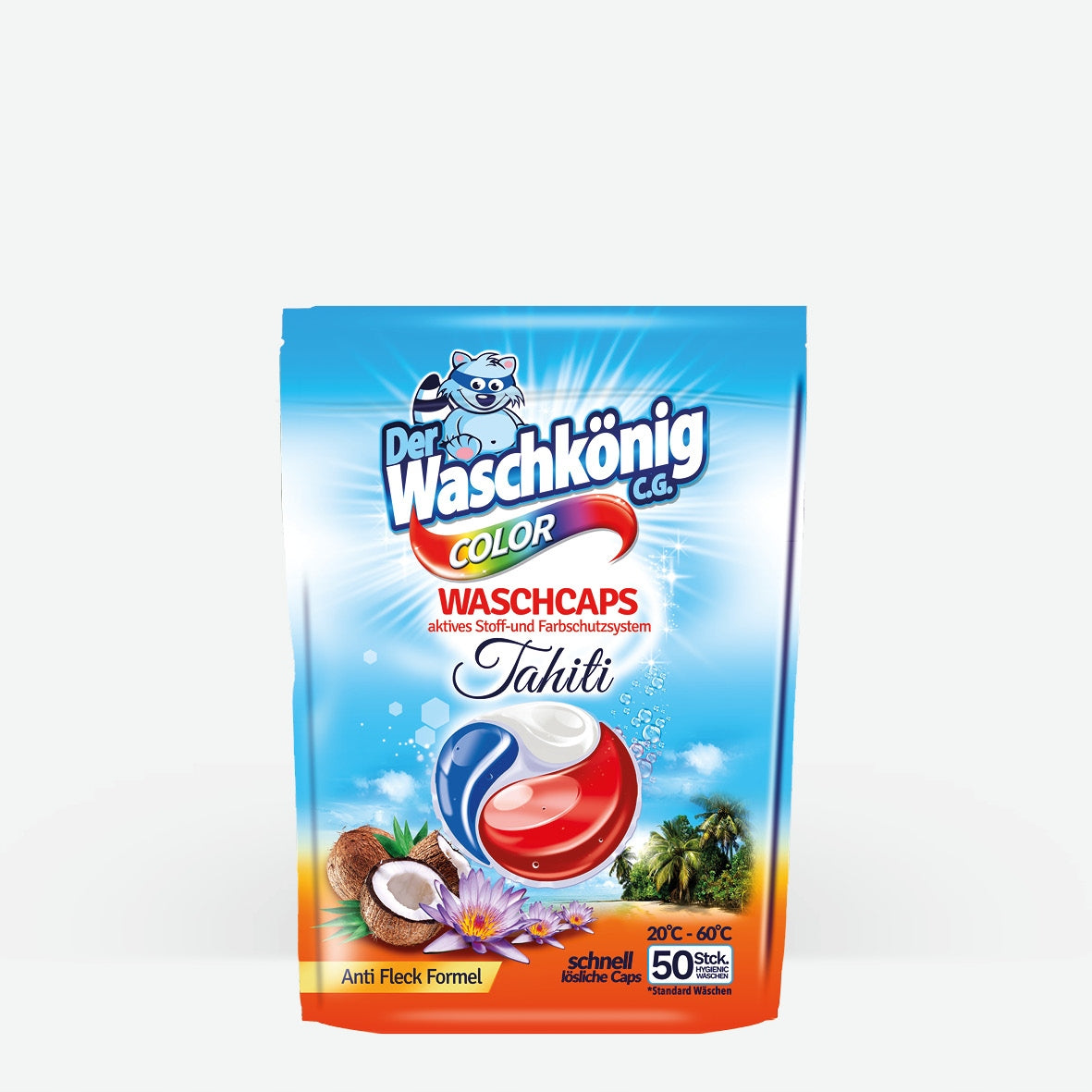 Colour Washing Capsules 50 PCS Waschkonig, Tropical Fruit Scent