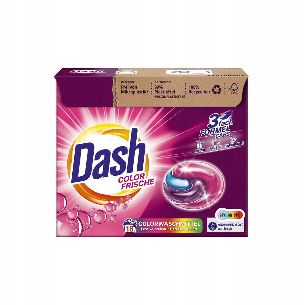 Colour Washing Capsules DASH Color Frische 3in1 18 pcs