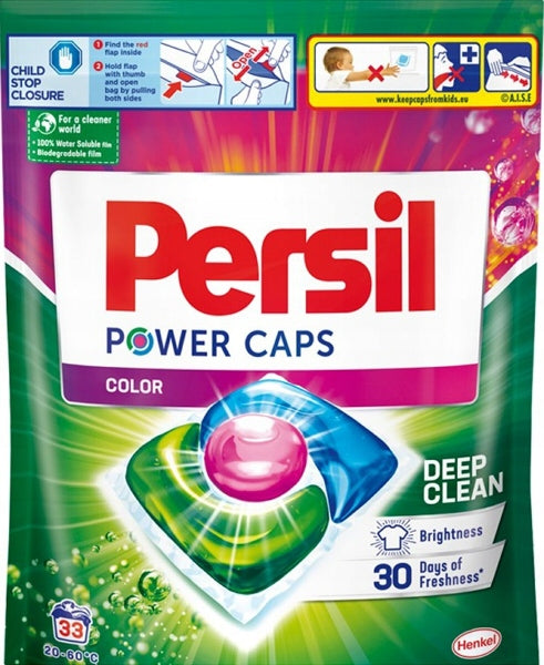 Colour Washing Capsules Persil Power Caps Color 33 pieces Packaging status original