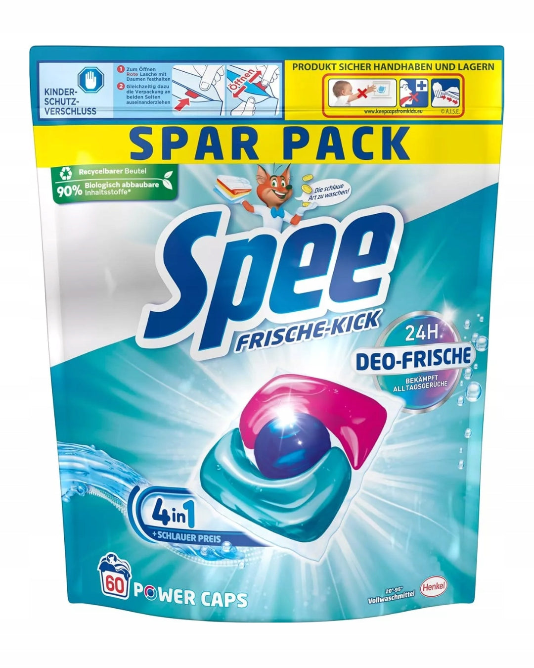 Colour Washing Capsules Spee Power Caps 60 pieces
