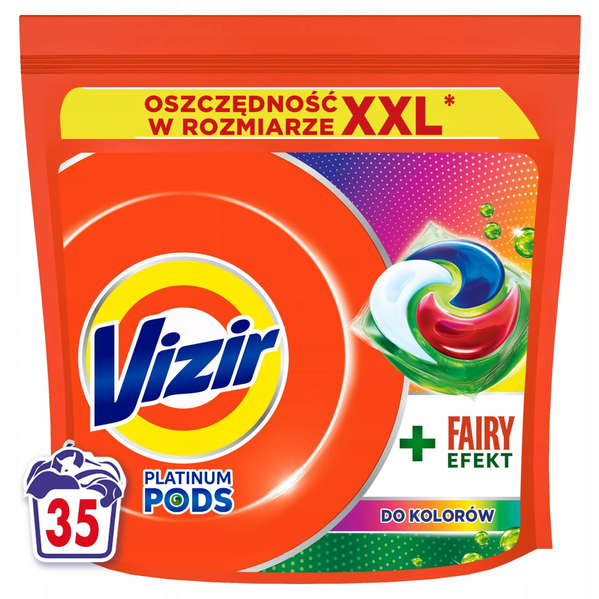 Colour Washing Capsules Vizir Platinum PODS+ Fairy Effect 35 pcs.