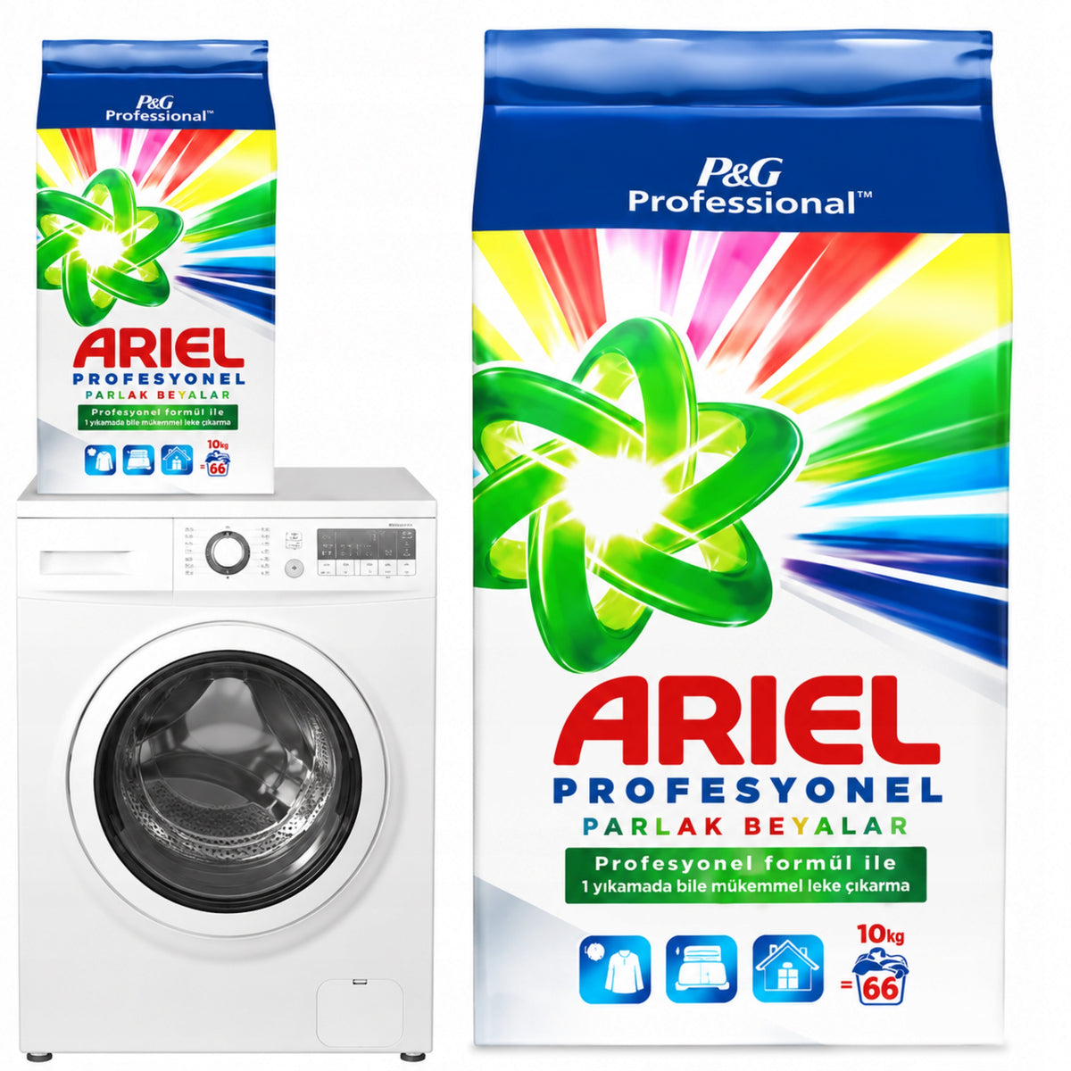 Colour Washing Powder Ariel Professional Aqua Power Ultra 10 kg Packaging status original