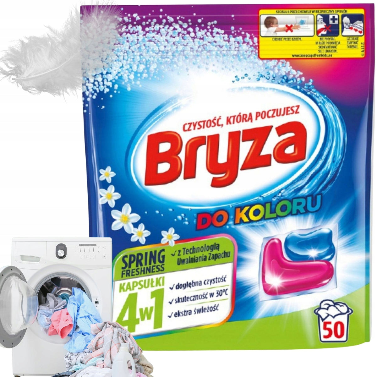 Colour washing capsules Bryza Spring 4in1 50 pcs.