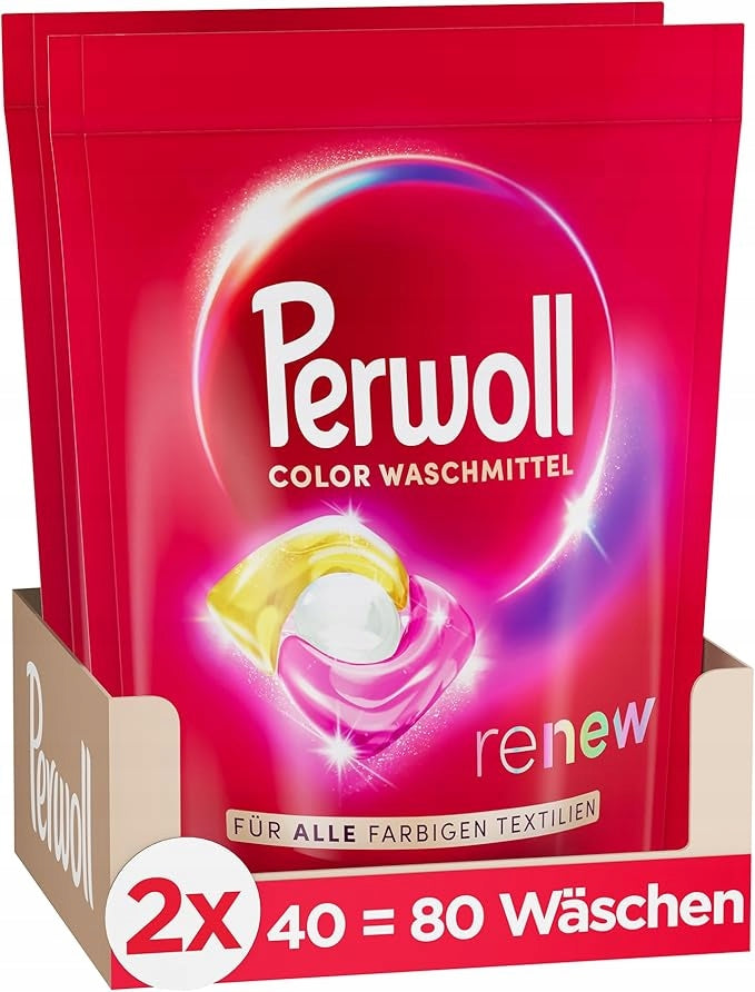 Colour washing capsules Perwoll Caps Renew&Care Color 2x40 pcs.